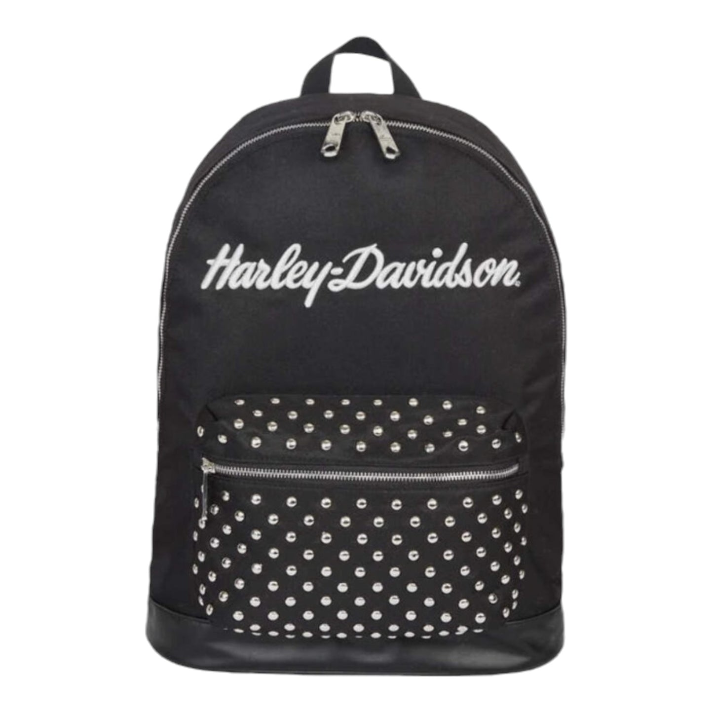 WOMEN'S CLASSIC BACKPACK WITH STUDS - BLACK