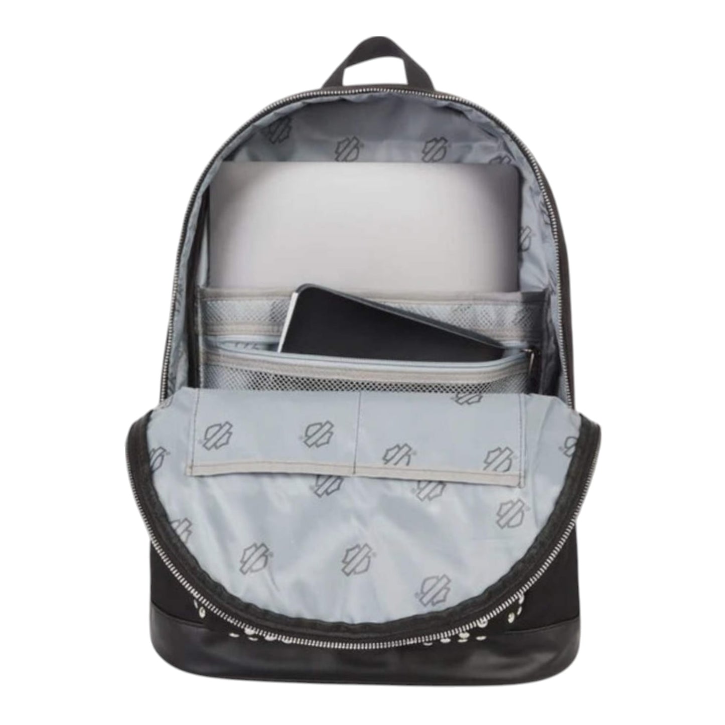 WOMEN'S CLASSIC BACKPACK WITH STUDS - BLACK