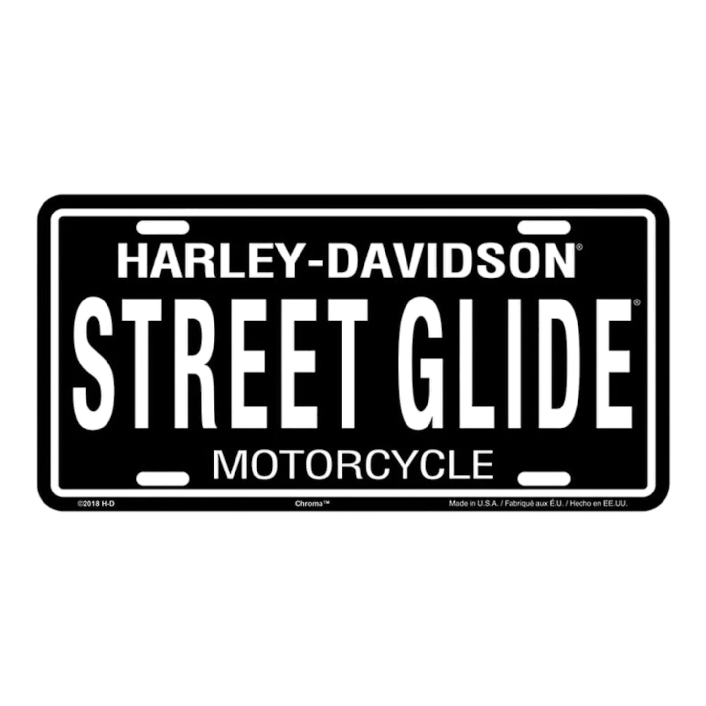 H-D STREET GLIDE LICENSE PLATE