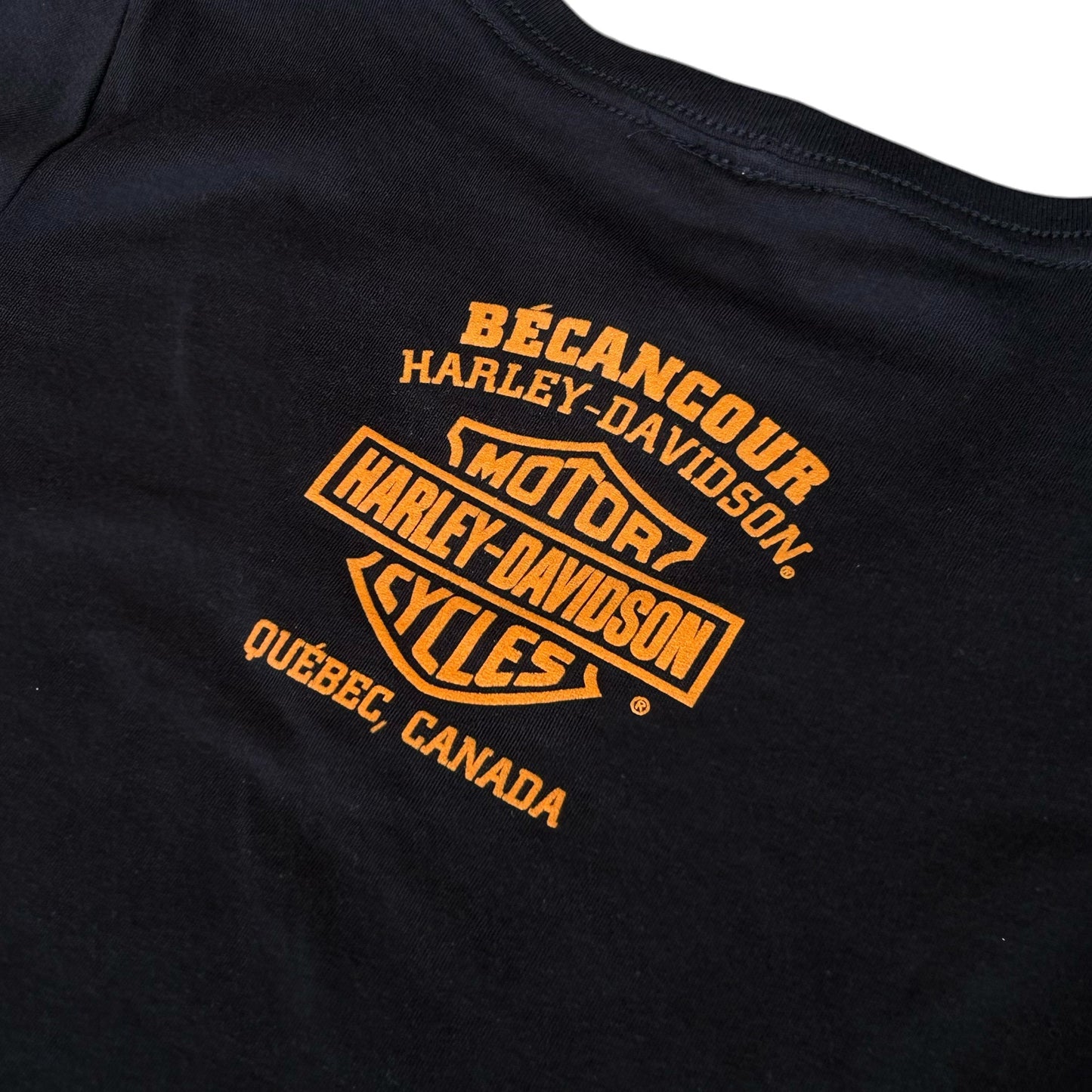 HD OPEN B&S ON BLK S/S - BLACK