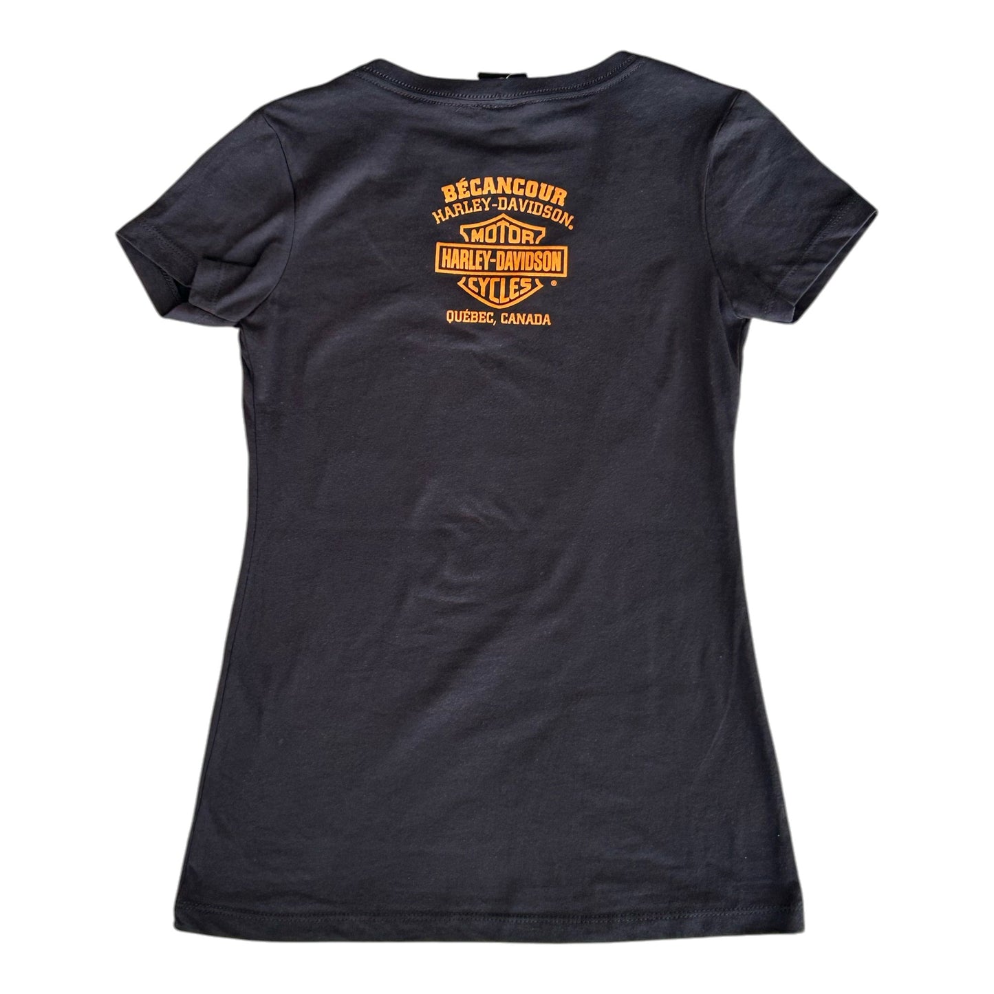 HD OPEN B&S ON BLK S/S - BLACK