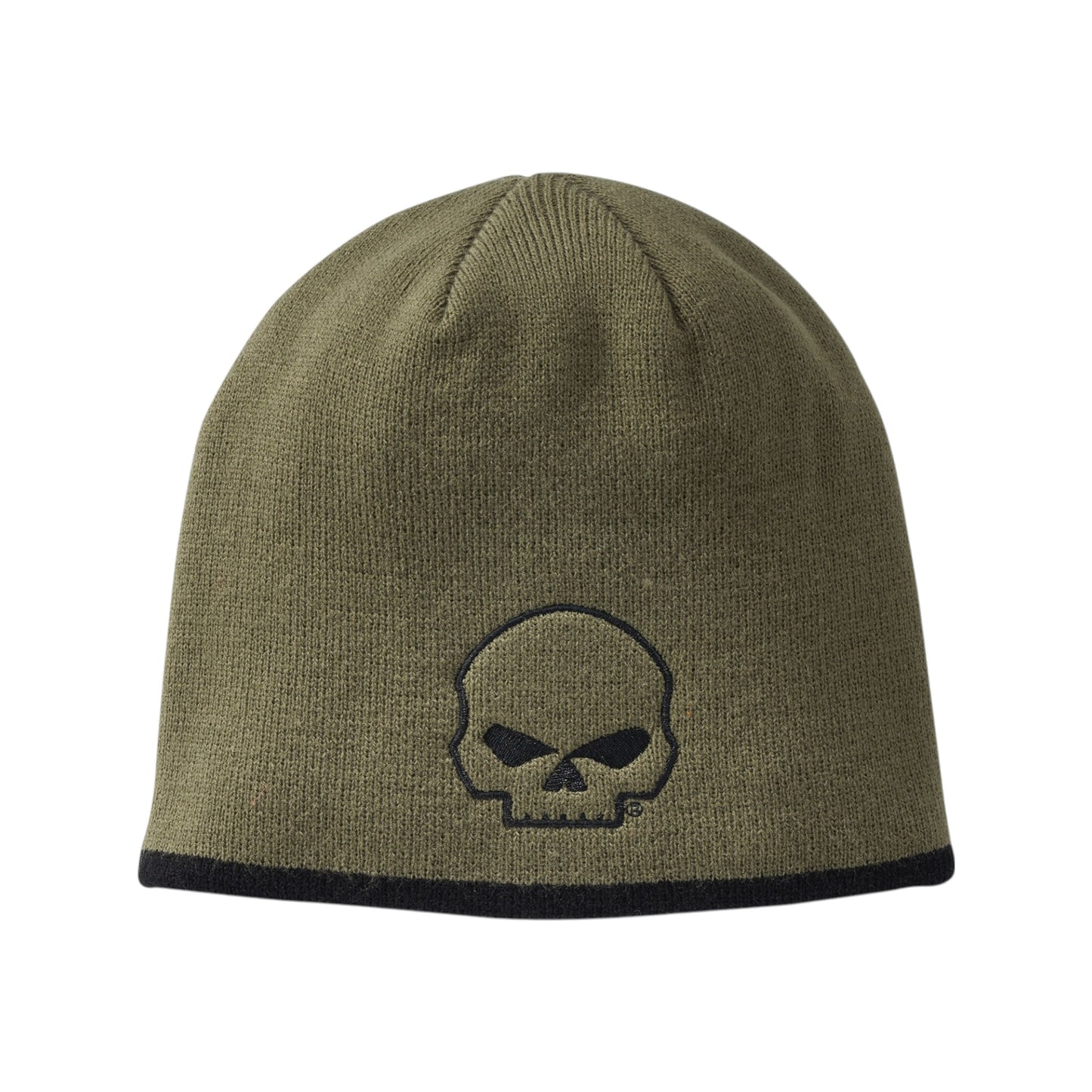 WILLIE G SKULL KNIT BEANIE - GREEN