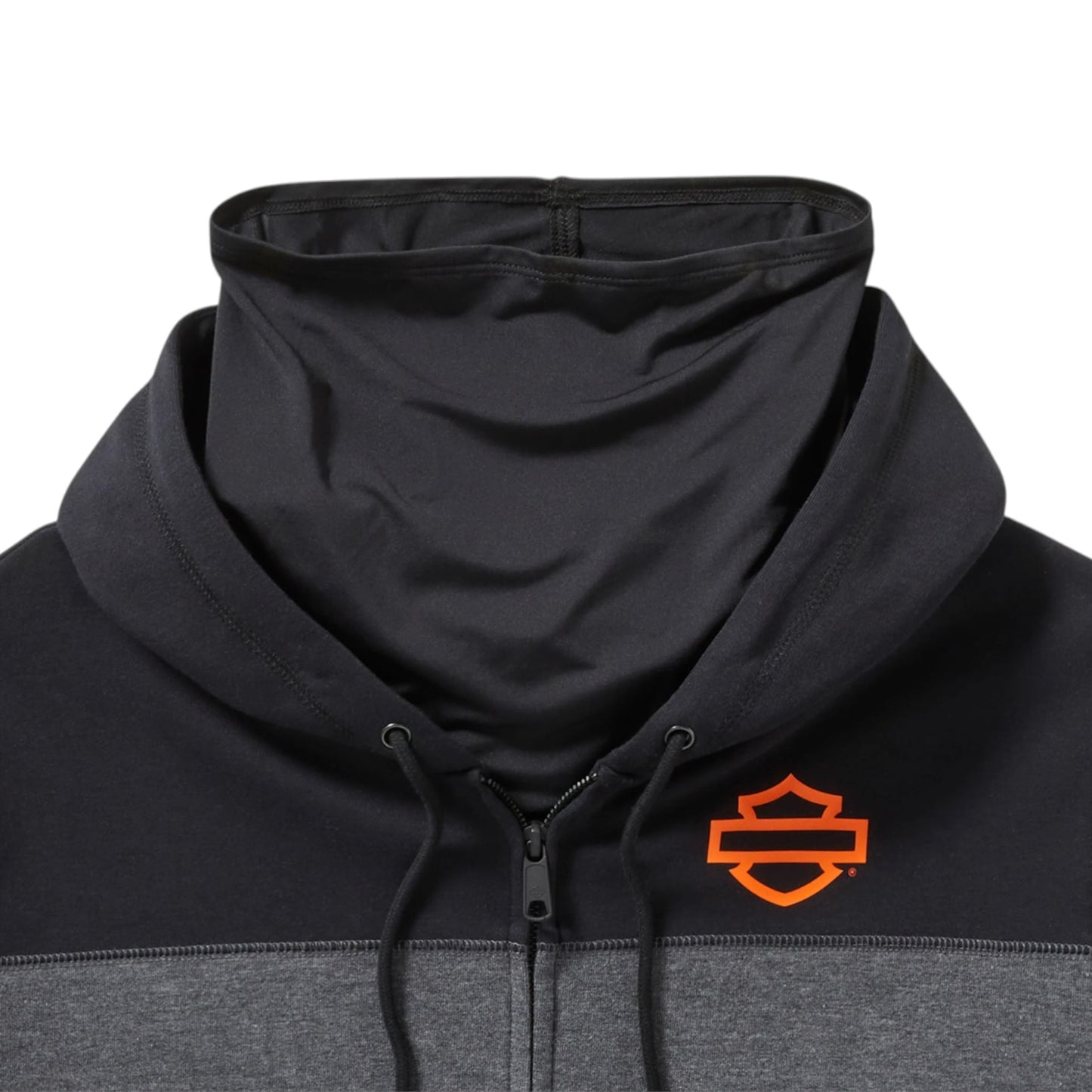 H-D TECH GAITER FULL ZIP - COLORBLOCK GREY/BLACK