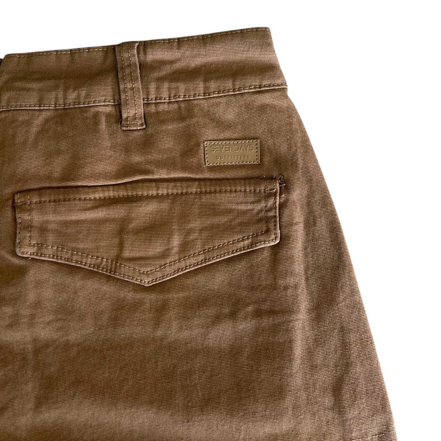 MEN'S CANVAS CARGO SHORTS - BROWN