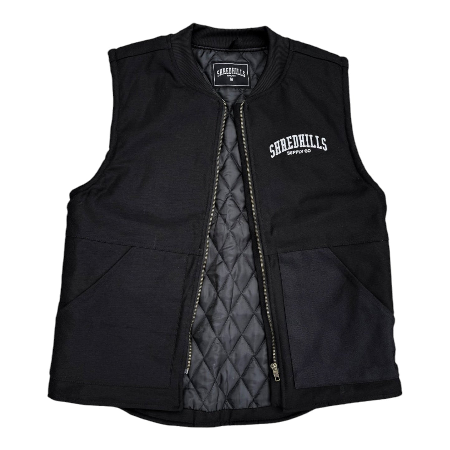 BLACK DENIM SLVLS VEST