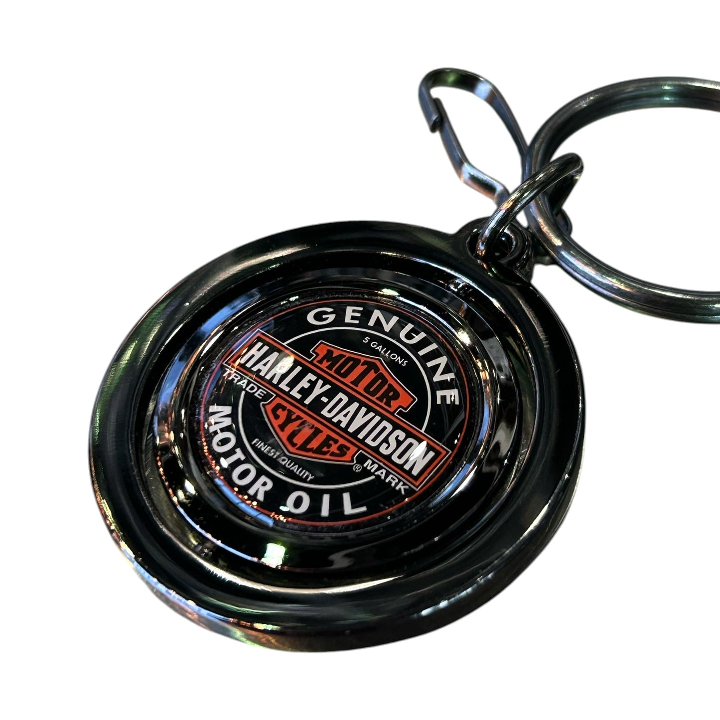 HD KEYCHAIN VINTAGE LOGO SPINNER