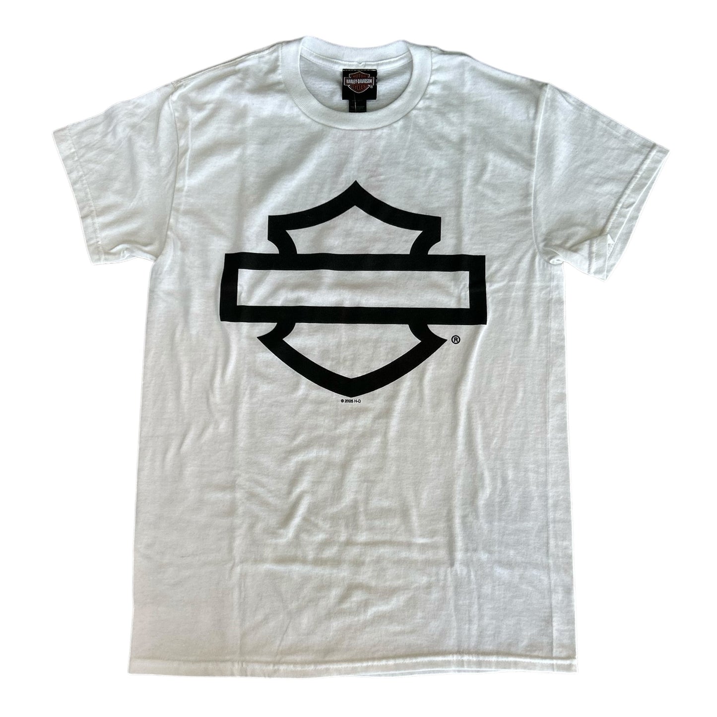 H-D OPEN B&S ON WHITE TEE