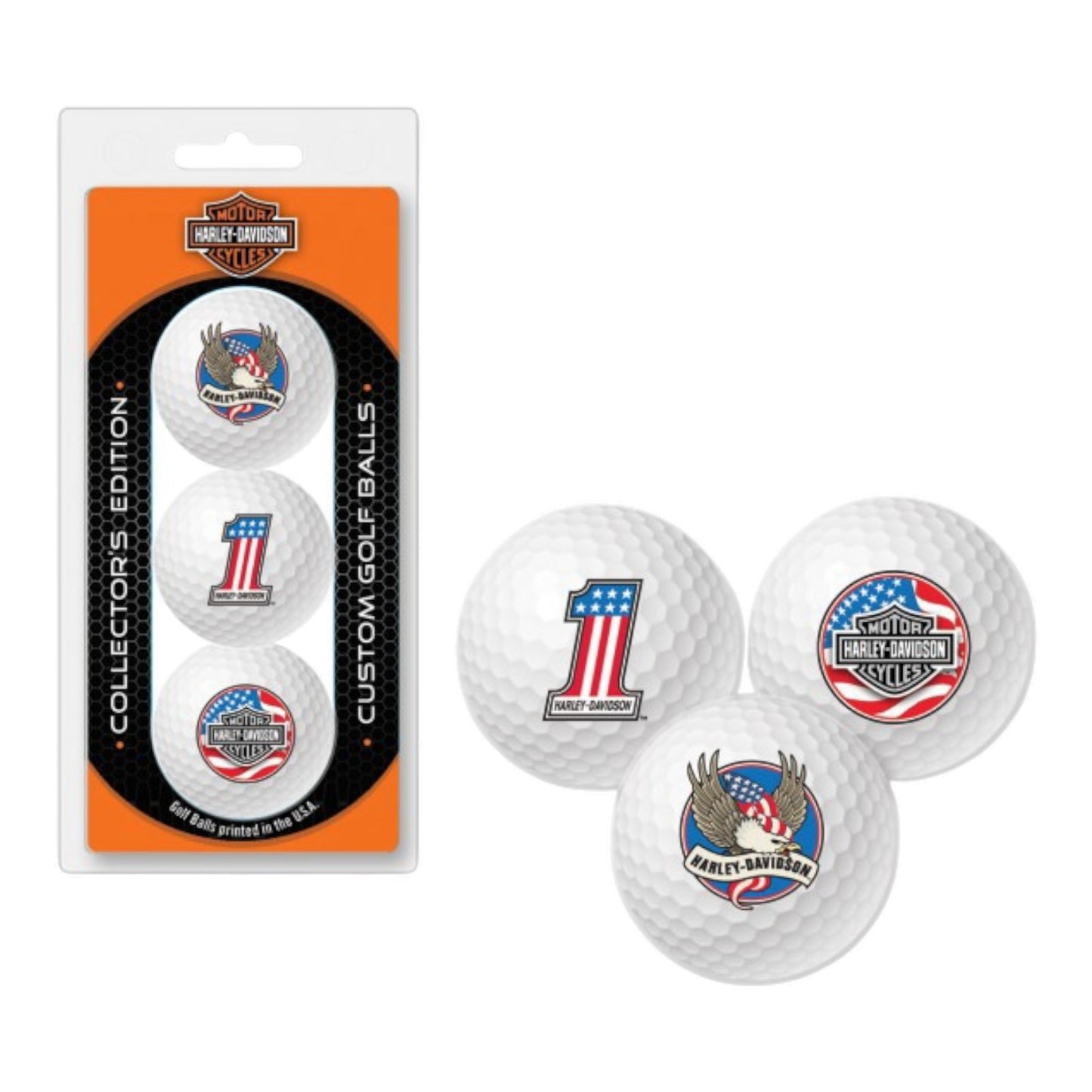 PATRIOTIC TRI PACK GOLF BALLS