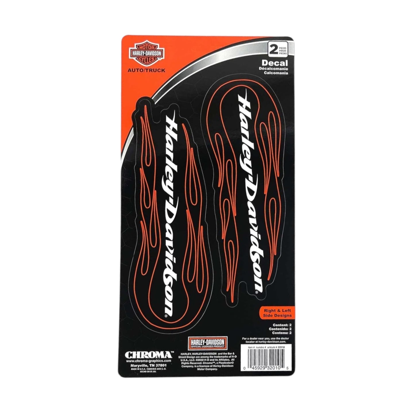 H-D 2PCS TRIBAL DECAL