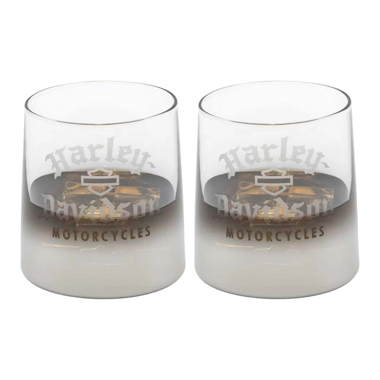 SILVER OMBRE ROCKS GLASS SET