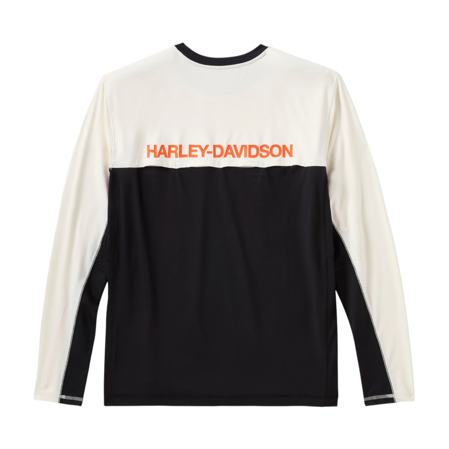 H-D TECH VENTED LONG SLEEVE KNIT CREW - COLORBLOCK