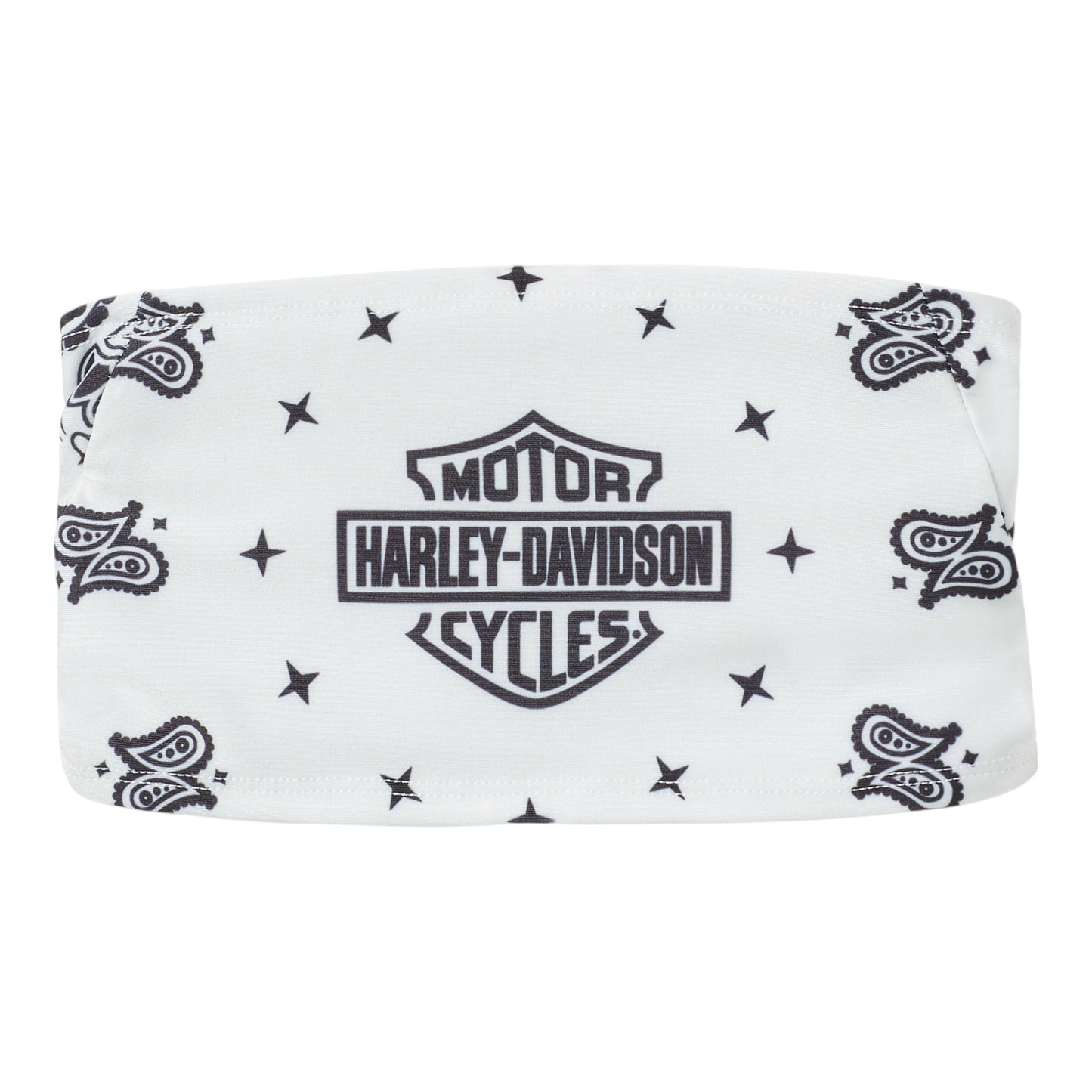 BAR & SHIELD HEADBAND - BLACK/WHITE