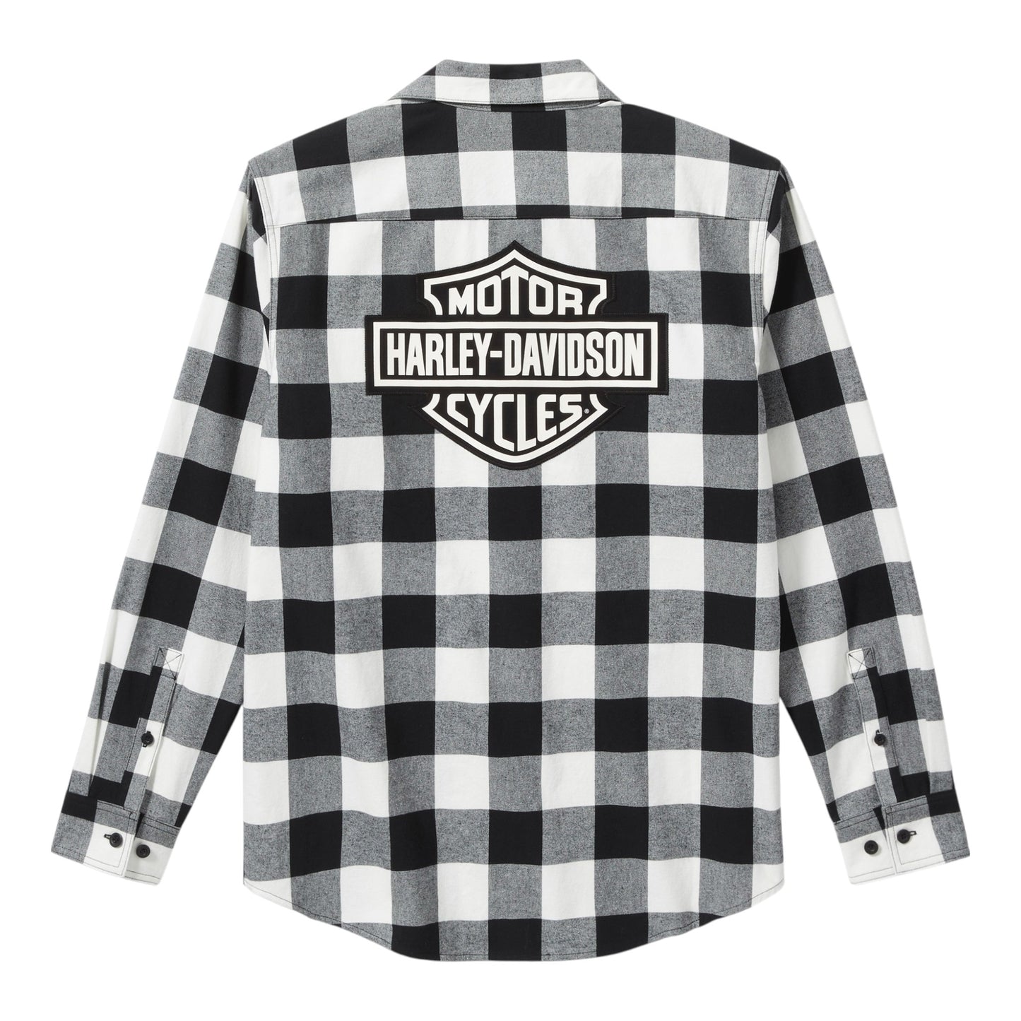 BAR & SHIELD BUFFALO CHECK FLANNEL - WHITE