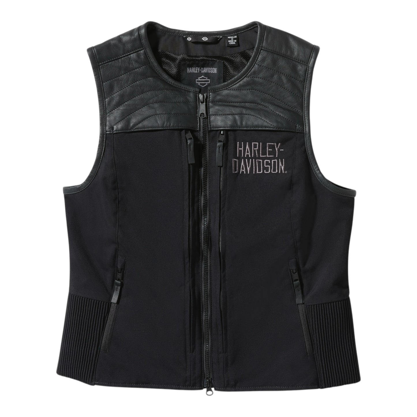 H-D LONG HAUL UTILITY VEST - BLACK