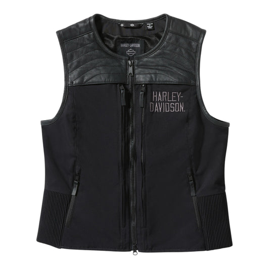 H-D LONG HAUL UTILITY VEST - BLACK
