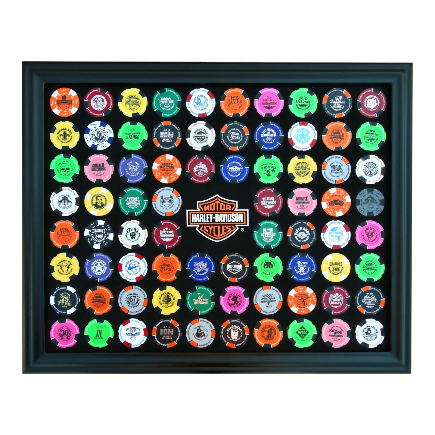 H-D 76 COUNT B&S POKER FRAME