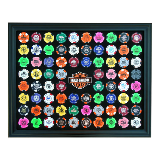 H-D 76 COUNT B&S POKER FRAME