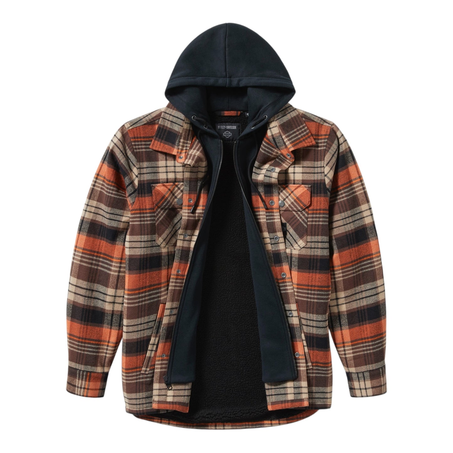 BAR & SHIELD HOODED SHIRT JACKET