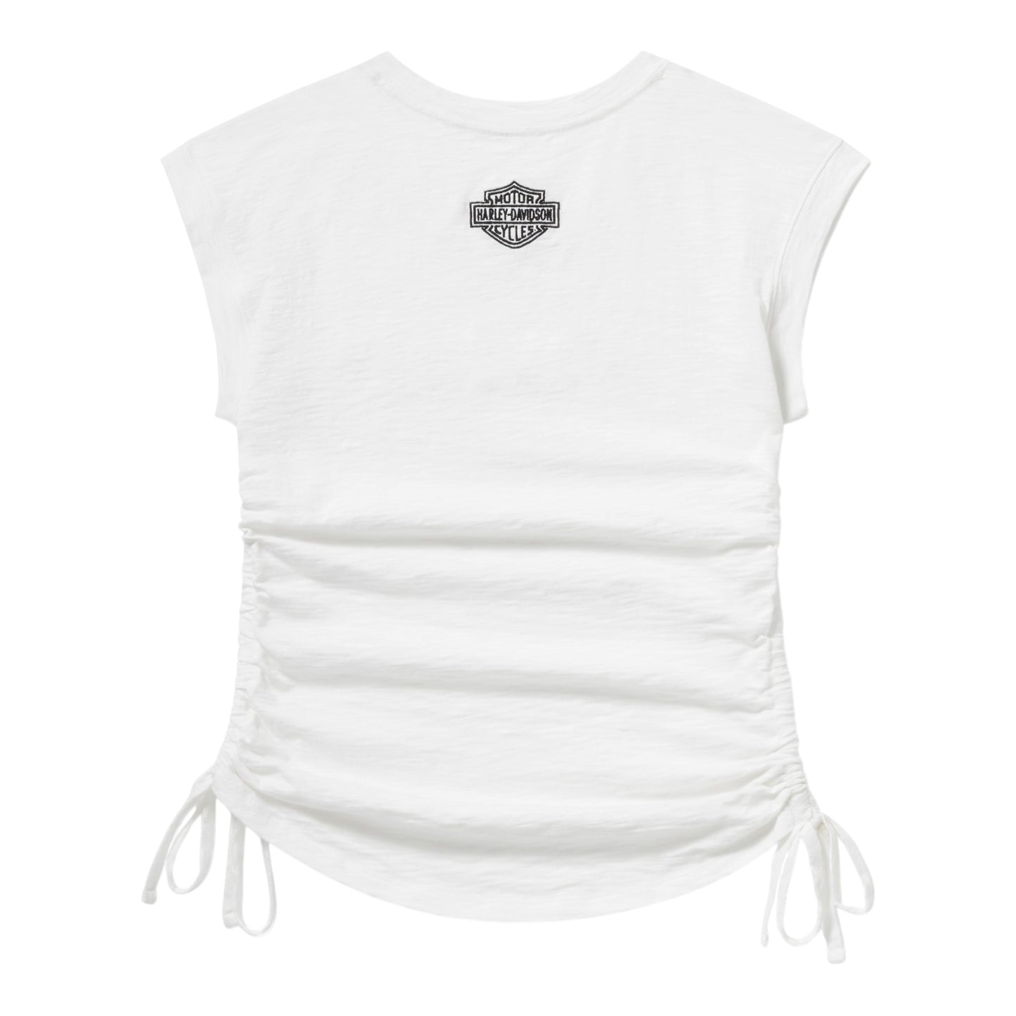ESSENTIAL RUCHED TOP - WHITE