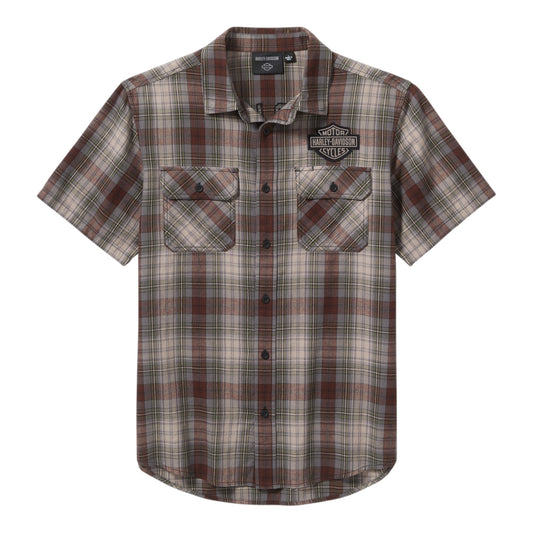 RACER FONT YARN DYE PLAID SHIRT