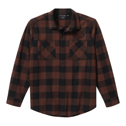 BAR & SHIELD BUFFALO CHECK FLANNEL - BROWN