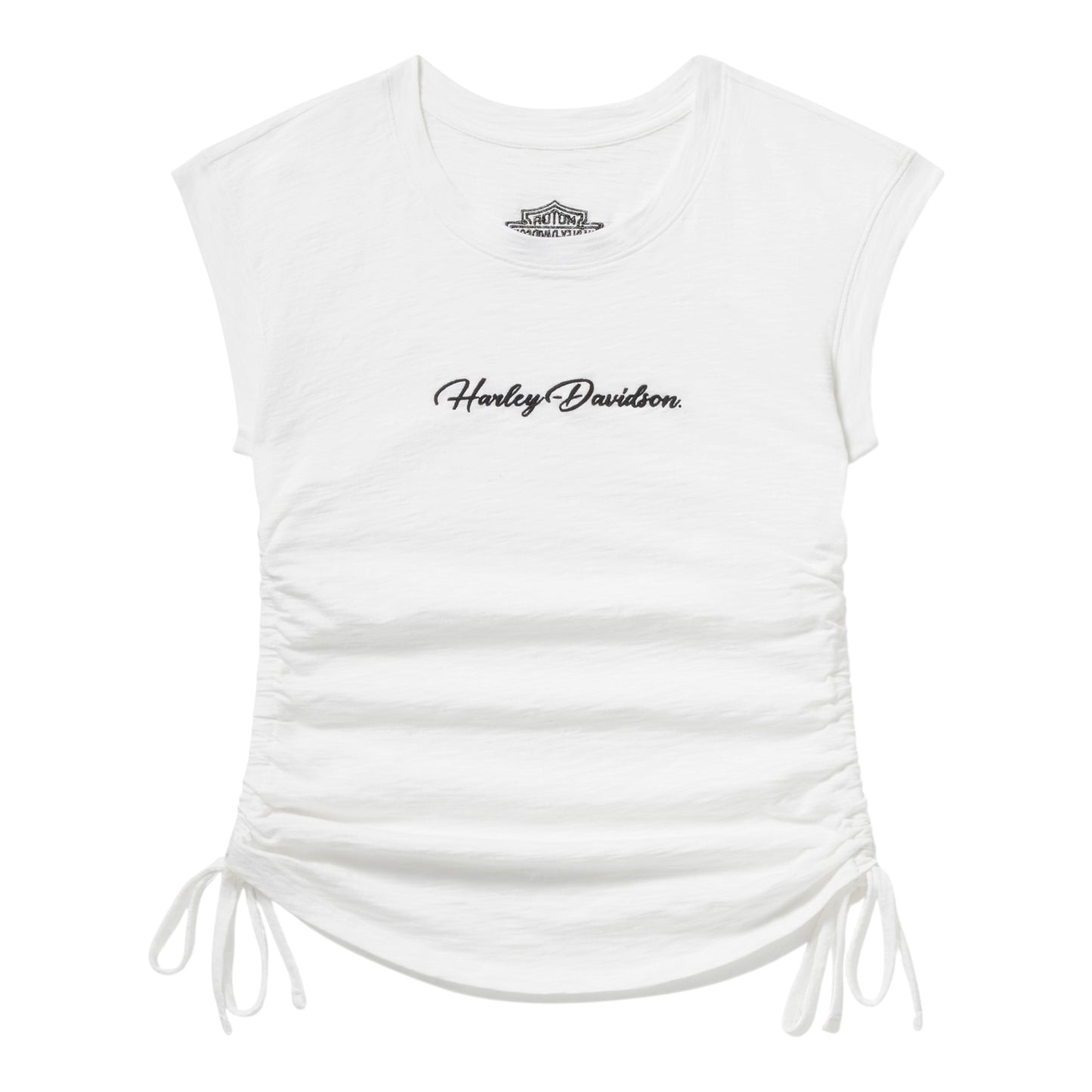 ESSENTIAL RUCHED TOP - WHITE