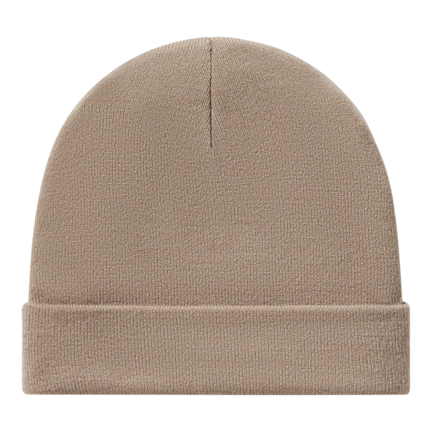 OVERSIZED BAR & SHIELD BEANIE - BEIGE