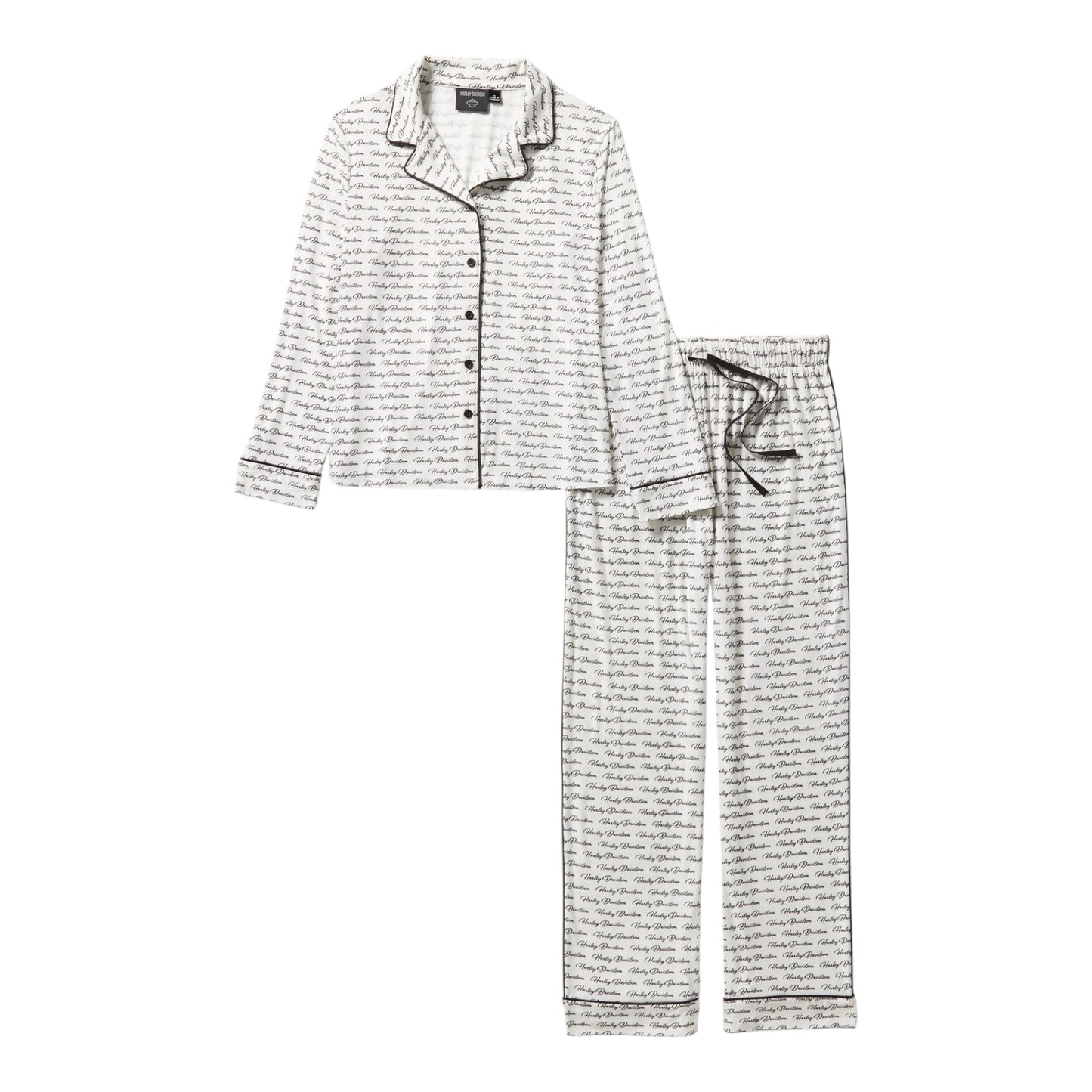 HARLEY-DAVIDSON BUTTON FRONT PAJAMA SET