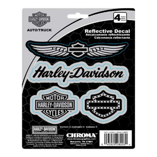 HARLEY 4PCS REFLECTIVE DECAL