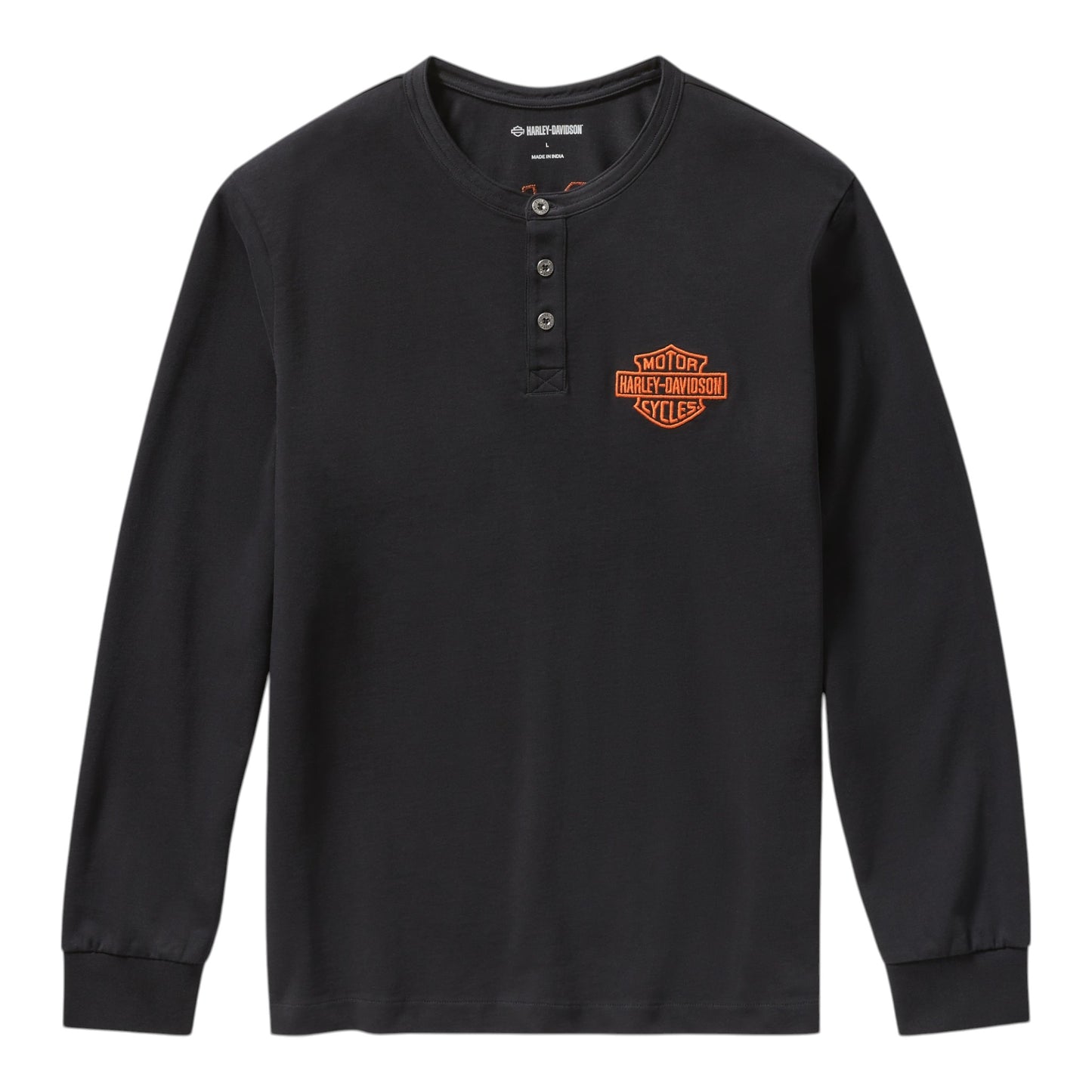 RACER FONT HENLEY - BLACK