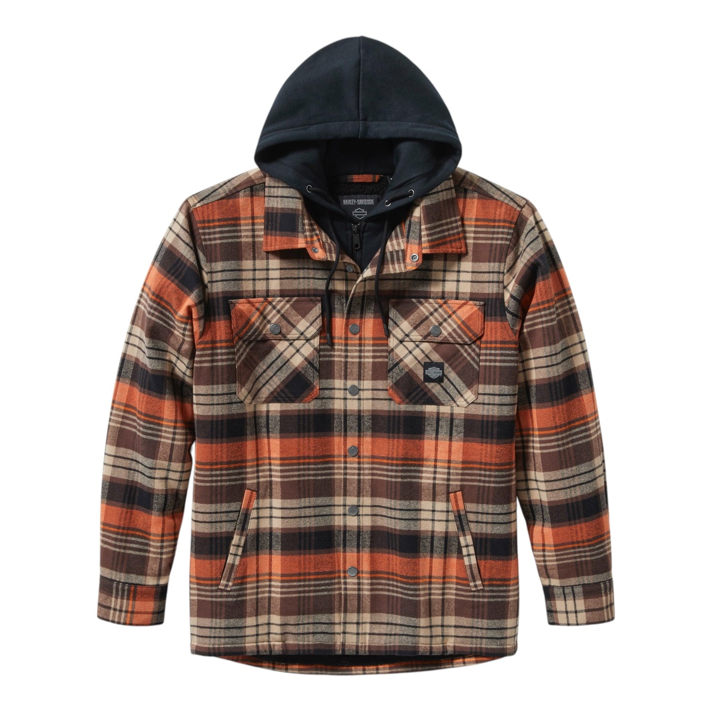 BAR & SHIELD HOODED SHIRT JACKET