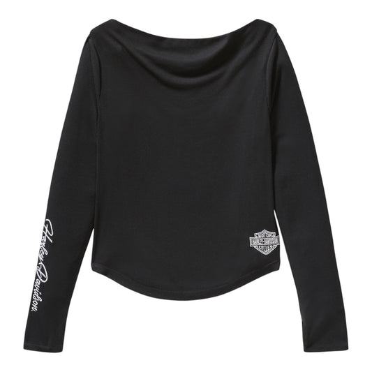 ESSENTIAL OFF THE SHOULDER TOP - BLACK
