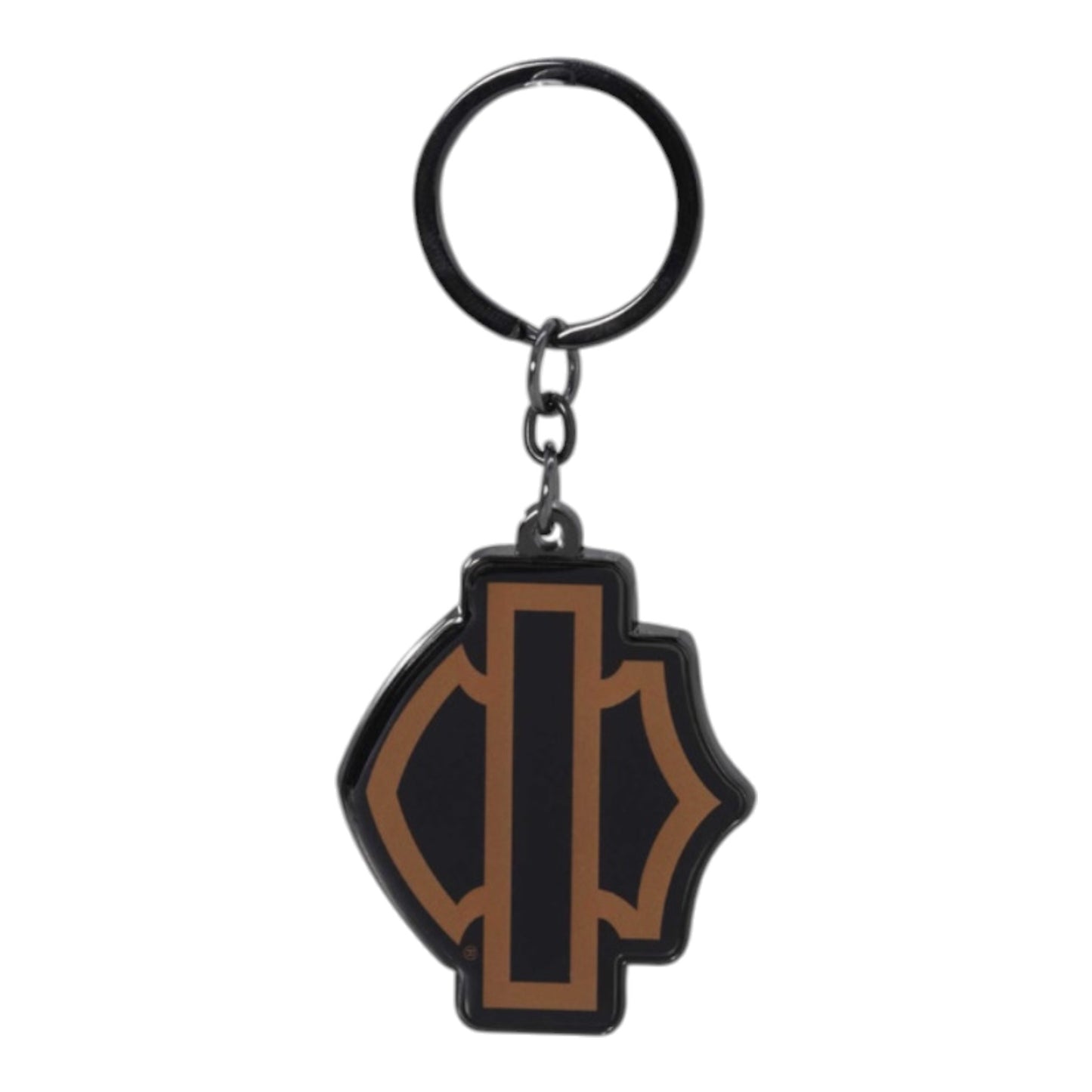 H-D KEYCHAIN ORANGE SILHOUETTE B&S