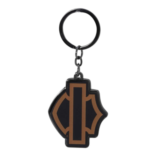H-D KEYCHAIN ORANGE SILHOUETTE B&S