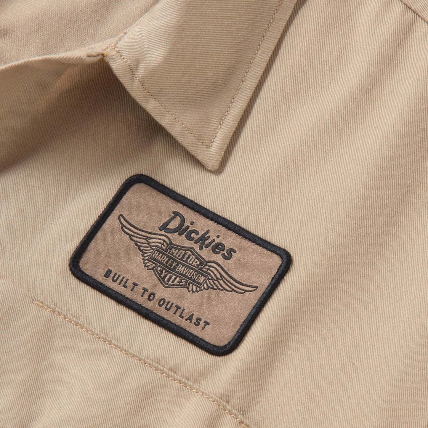 MEN'S DICKIES X HD BUILT TO OUTLAST WORK SHIRT - TAN