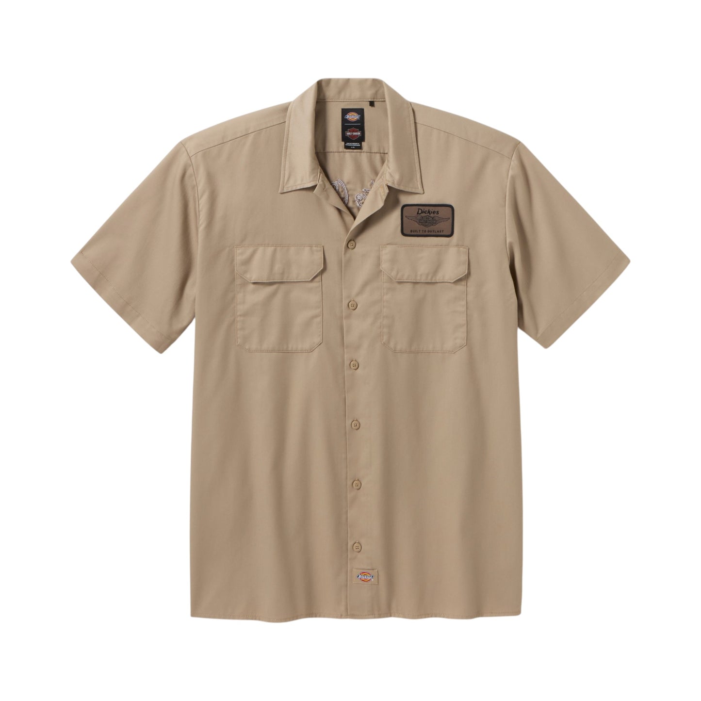 MEN'S DICKIES X HD BUILT TO OUTLAST WORK SHIRT - TAN