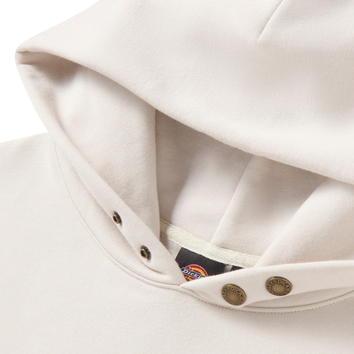 DICKIES X HD WINGED HORSESHOE OVERSIZED PULLOVER HOODIE - OFF WHITE