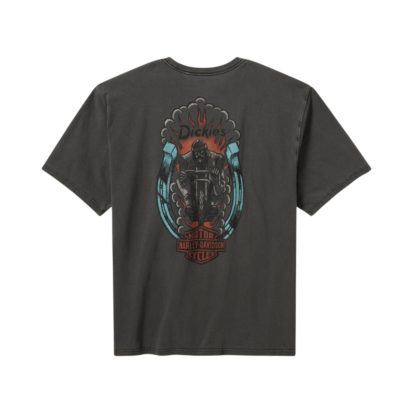 MEN'S DICKIED X HD 1930's MOTO RACER HEAVYWEIGHT PIGMENT DYED TEE