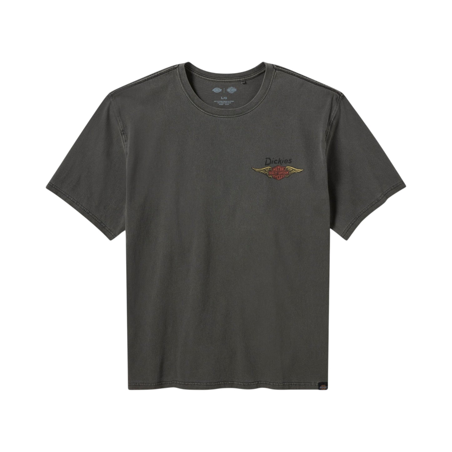 MEN'S DICKIED X HD 1930's MOTO RACER HEAVYWEIGHT PIGMENT DYED TEE