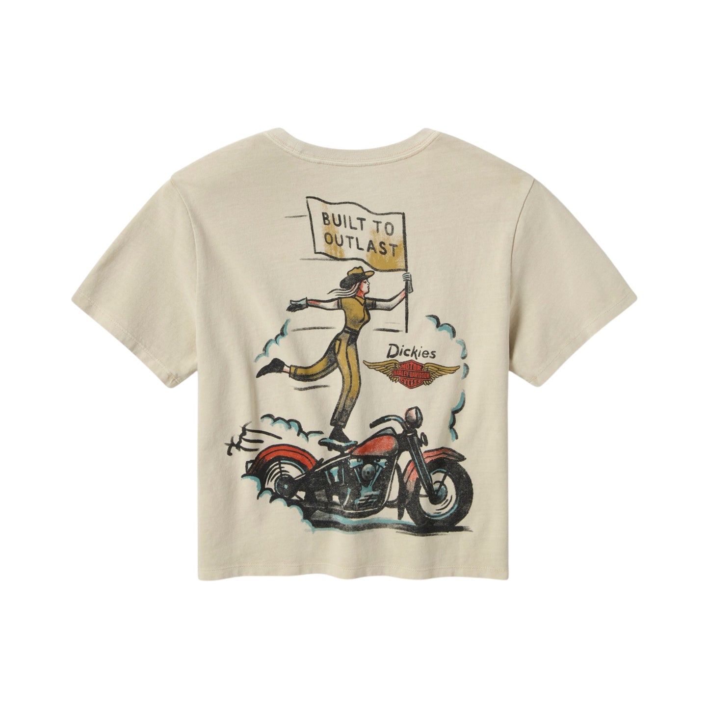 WOMEN'S DICKIES X HD VINTAGE COWGIRL BOXY FIT TEE
