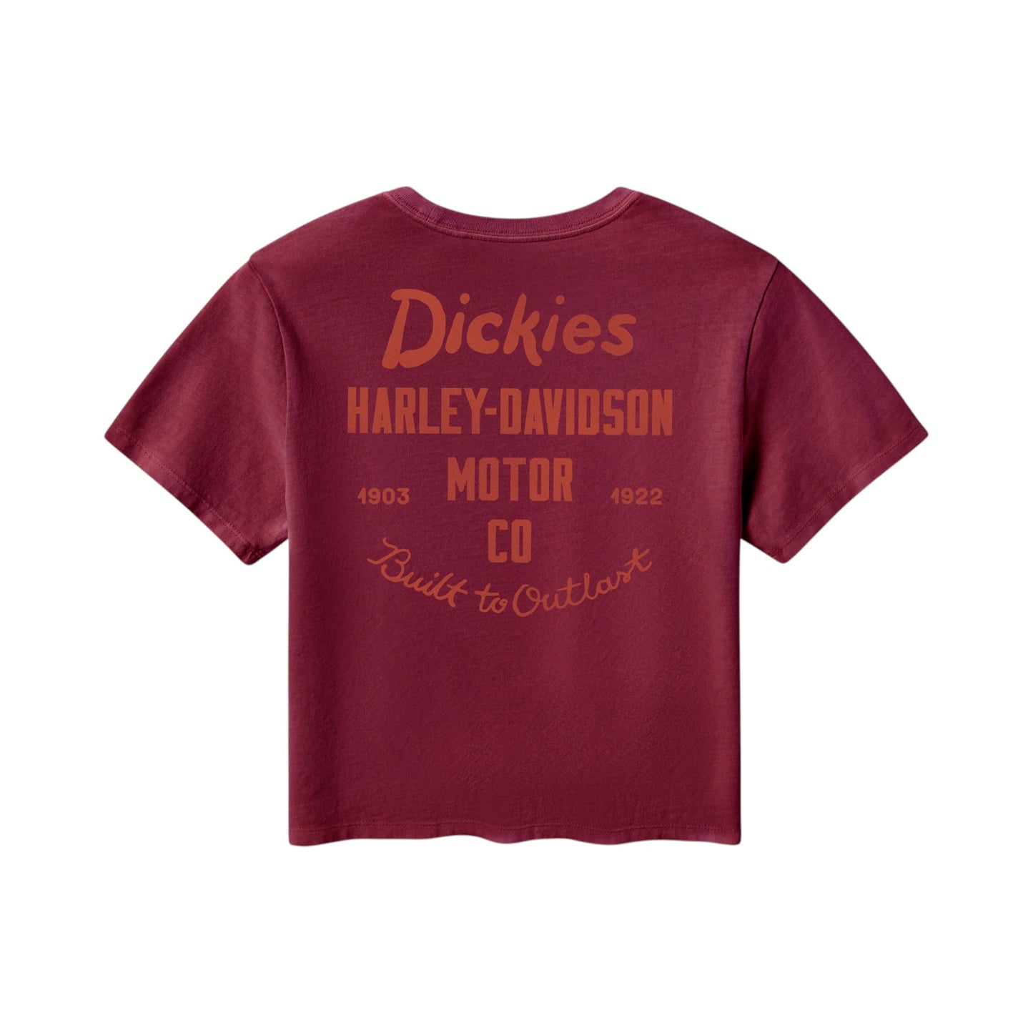 WOMEN'S DICKIES X HD BUILT TO OUTLAST BOXY FIT TEE - RED