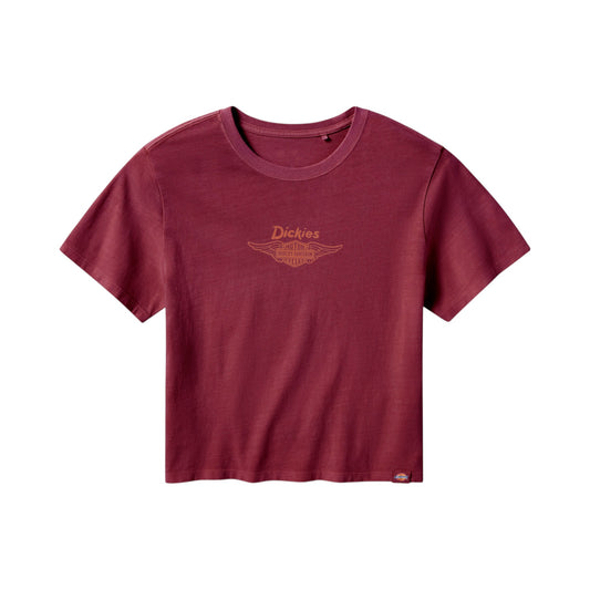 WOMEN'S DICKIES X HD BUILT TO OUTLAST BOXY FIT TEE - RED