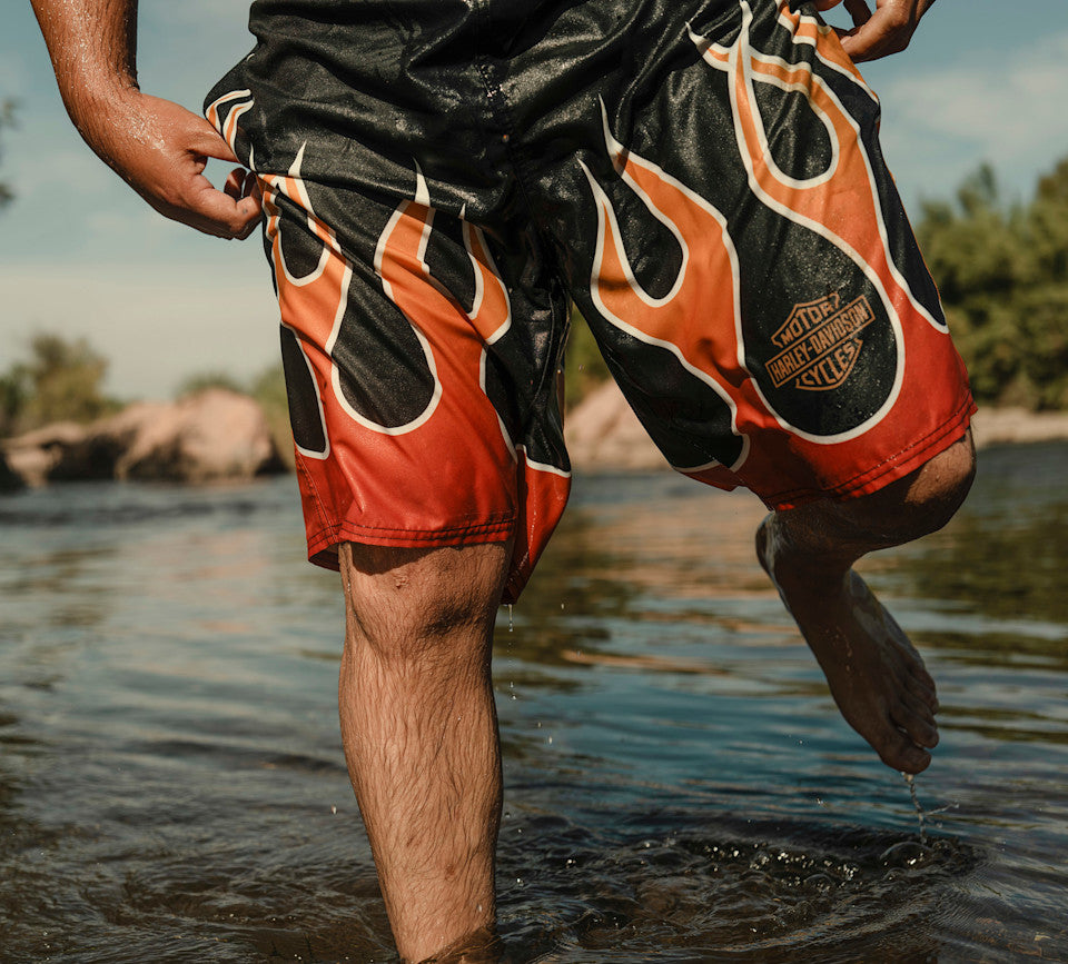 1980 FX FLAMES SWIM TRUNK