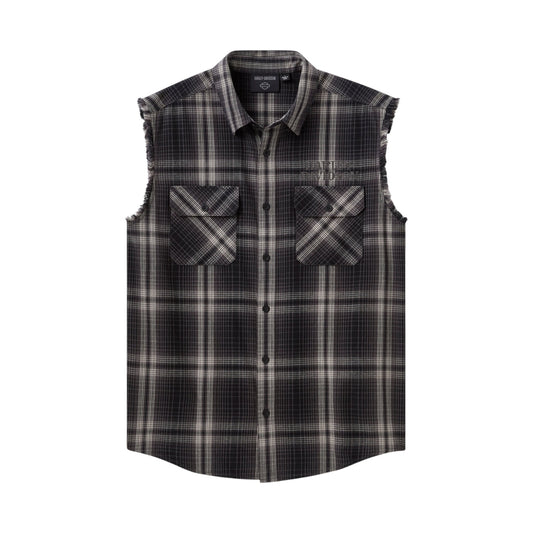 WILLIE G SKULL REFLECTIVE PLAID BLOWOUT