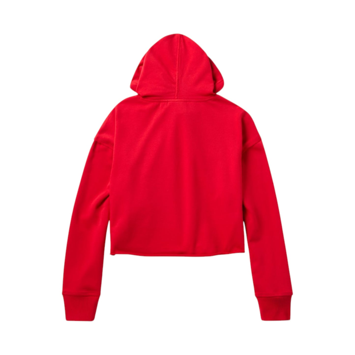 H-D ESSENTIAL RAW-EDGE HOODIE - RED