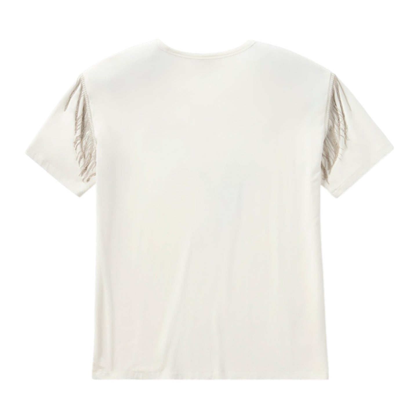 VINTAGE FRINGE UPSWEPT EAGLE TEE - WHITE