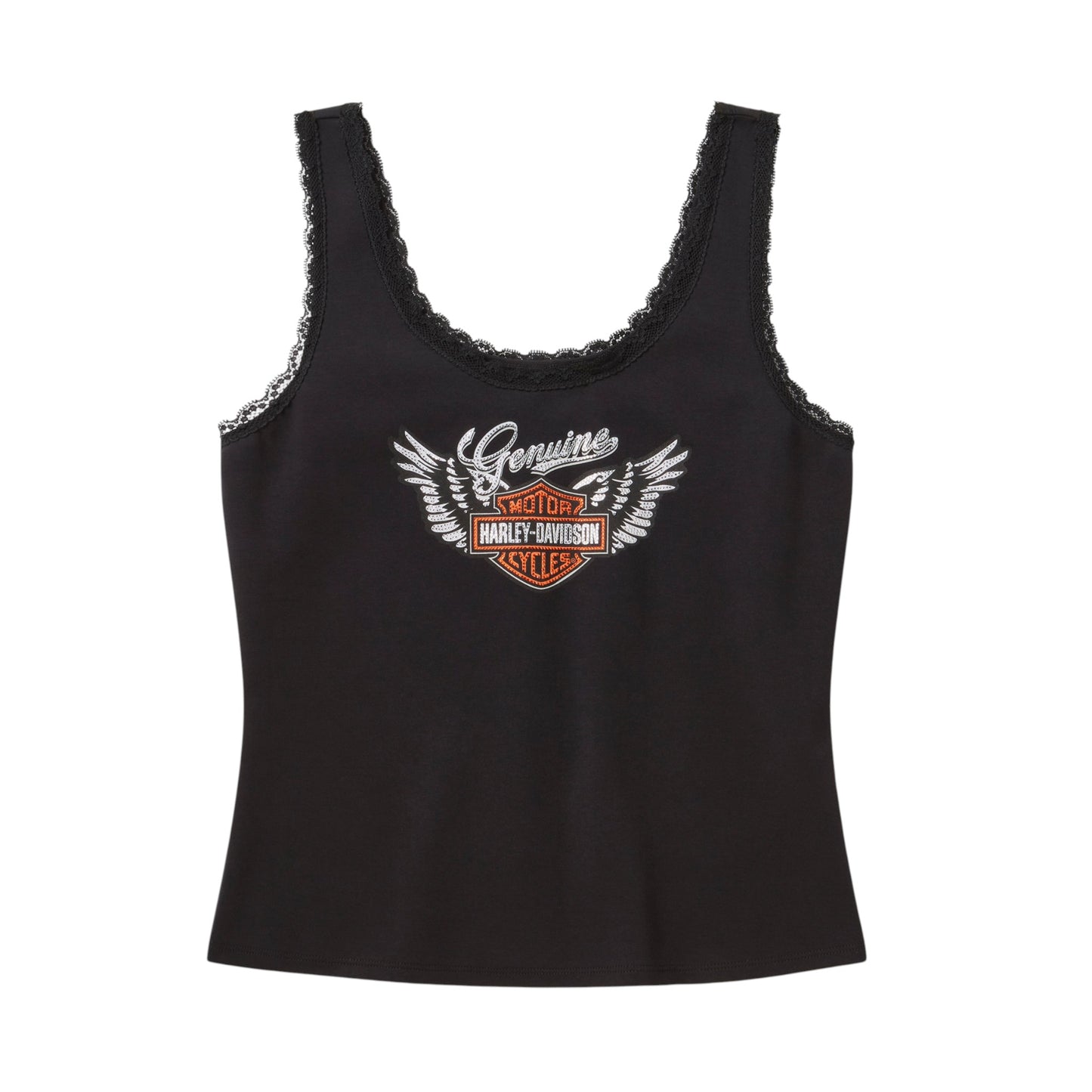WINGED BLING LACE TANK