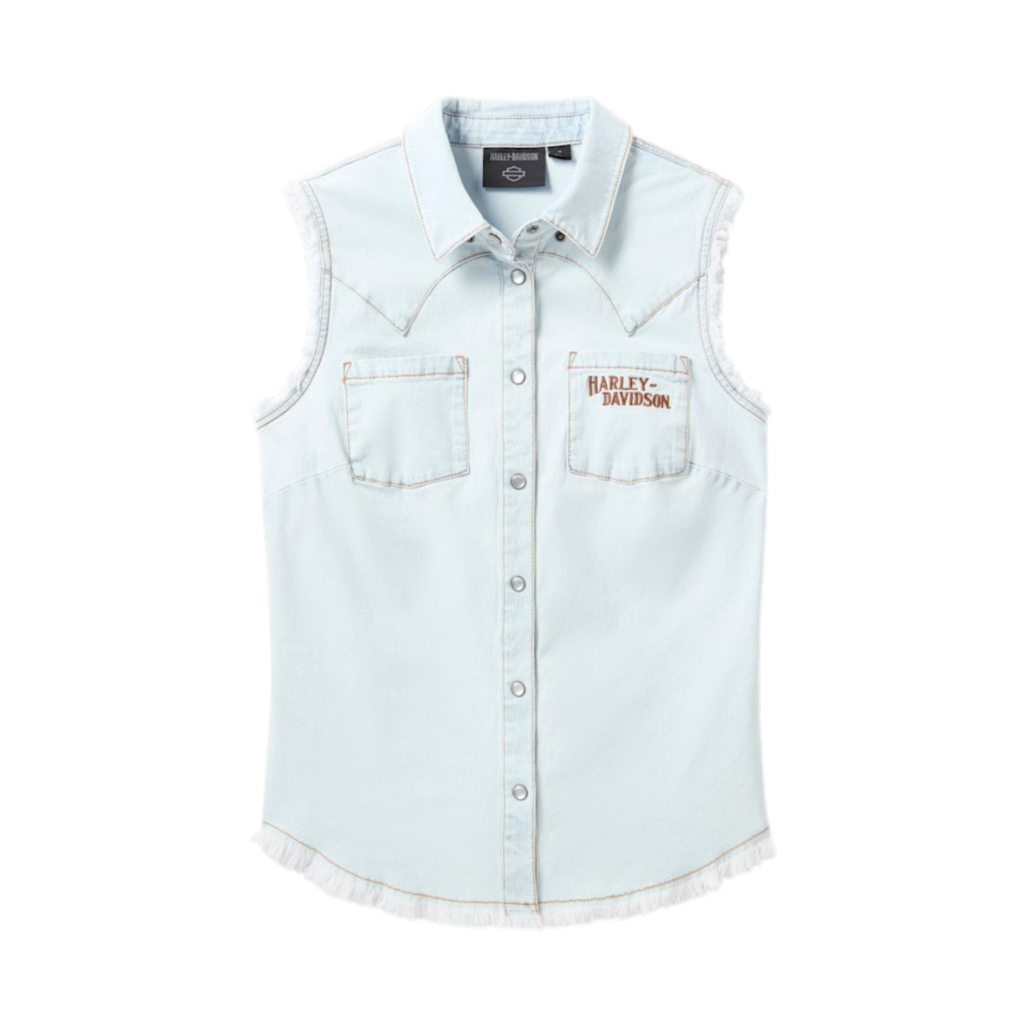 VINTAGE FRINGE SLEEVELESS DENIM