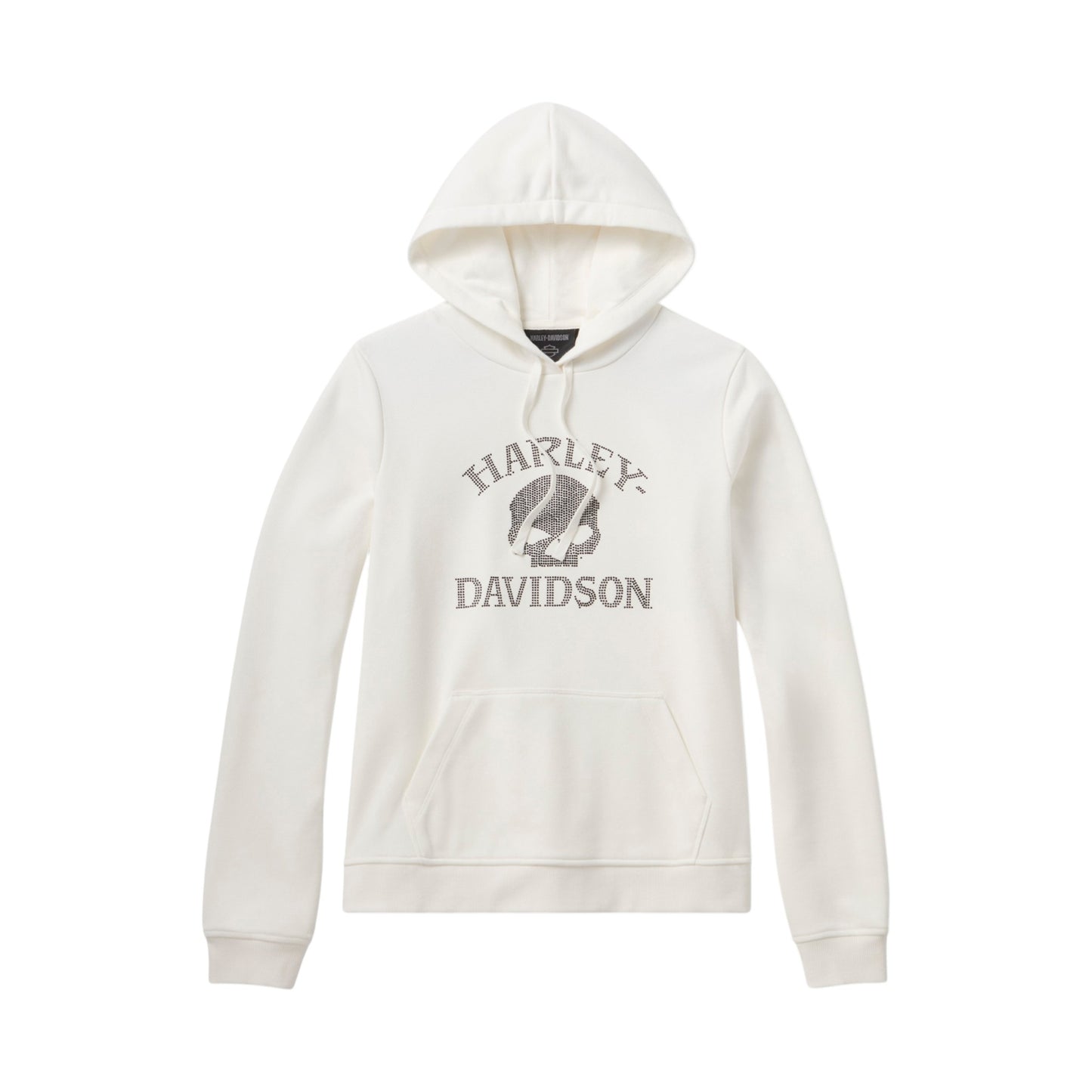 WILLIE G SKULL BLING PO HOODIE - WHITE
