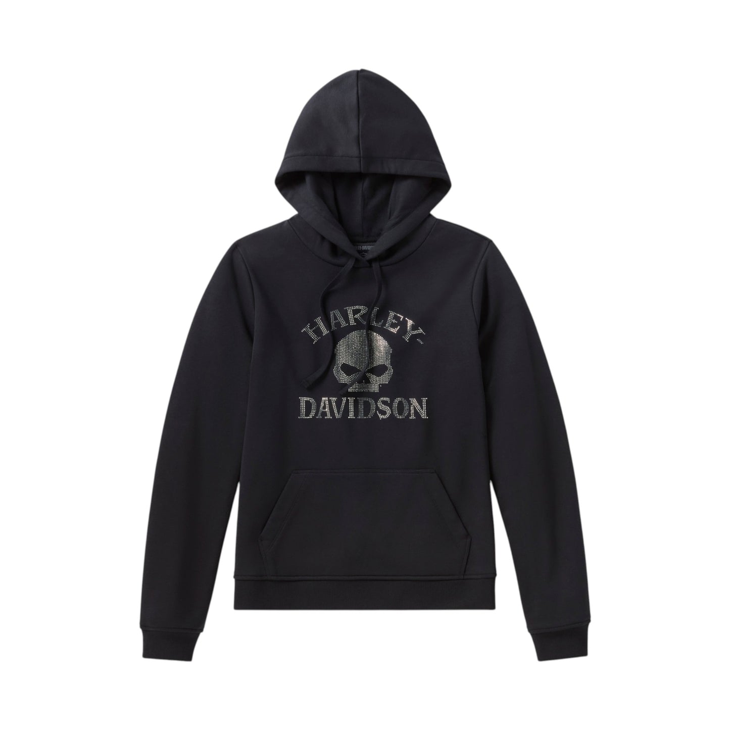 WILLIE G SKULL BLING PO HOODIE - BLACK